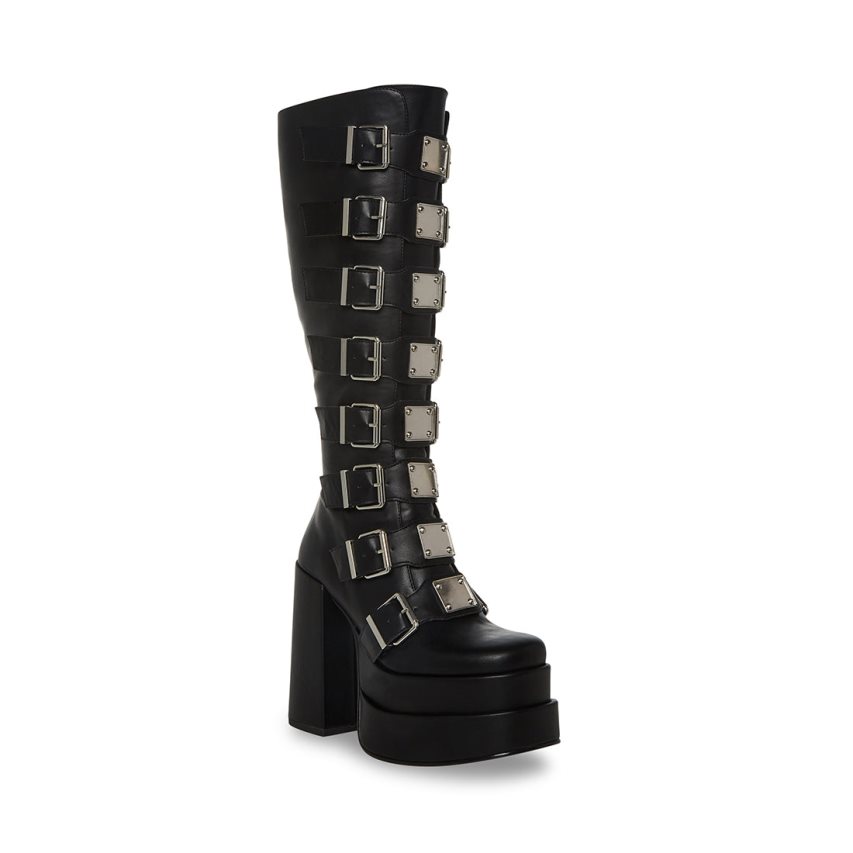 Black Steve Madden Cassia Women's Knee-high Boots | PH 4725SIC